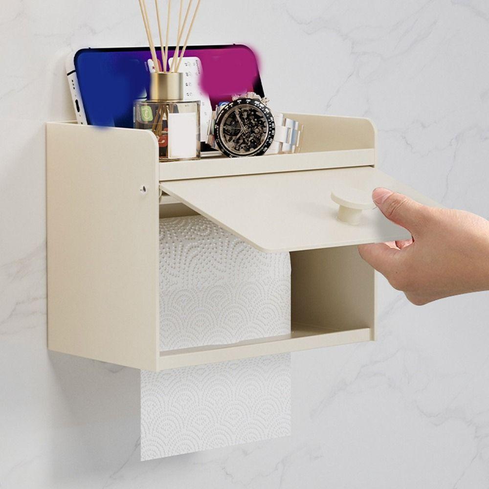 Wall Mounted Bathroom Tissue Box Waterproof Draw Tissue Box Practical Toilet Paper Holder  Bathroom