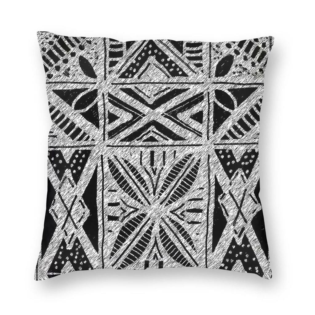African Tribal Ethnic Grey Square Pillowcase Polyester Linen Velvet Creative Zip Decor Pillow Case Home Cushion Cover x