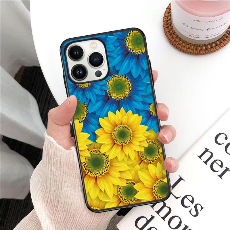 Phone Case For Iphone 14 13 12 11 Pro Max XS XR X 8 7 Plus SE Mobile Phone Cases Ukraine Flag Peace Funda Cell