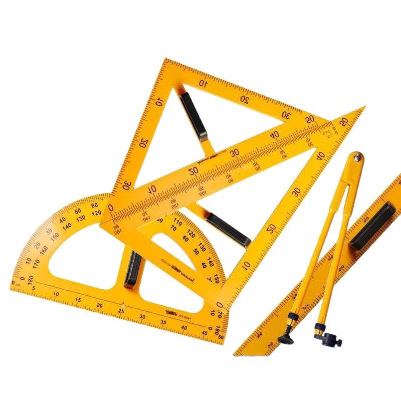 Большой магнитный набор геометрии «Золотая обезьяна»: Транспортир, Линейки, Угольник для учебного использования