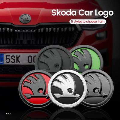 ABS Значок на решетку радиатора капота и багажника автомобиля для Yeti Kamiq Kodiaq Karoq Octavia Fabia Rapid Vrs Mk3 Superb A5 A6