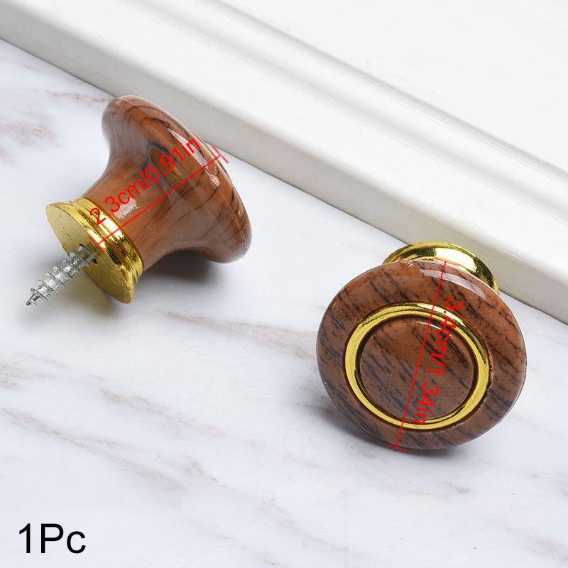 Дверная ручка круглая из натурального дерева, ручка для ящика шкафа, дверные ручки для шкафа, мебельные ручки, фурнитура для кухонной мебели