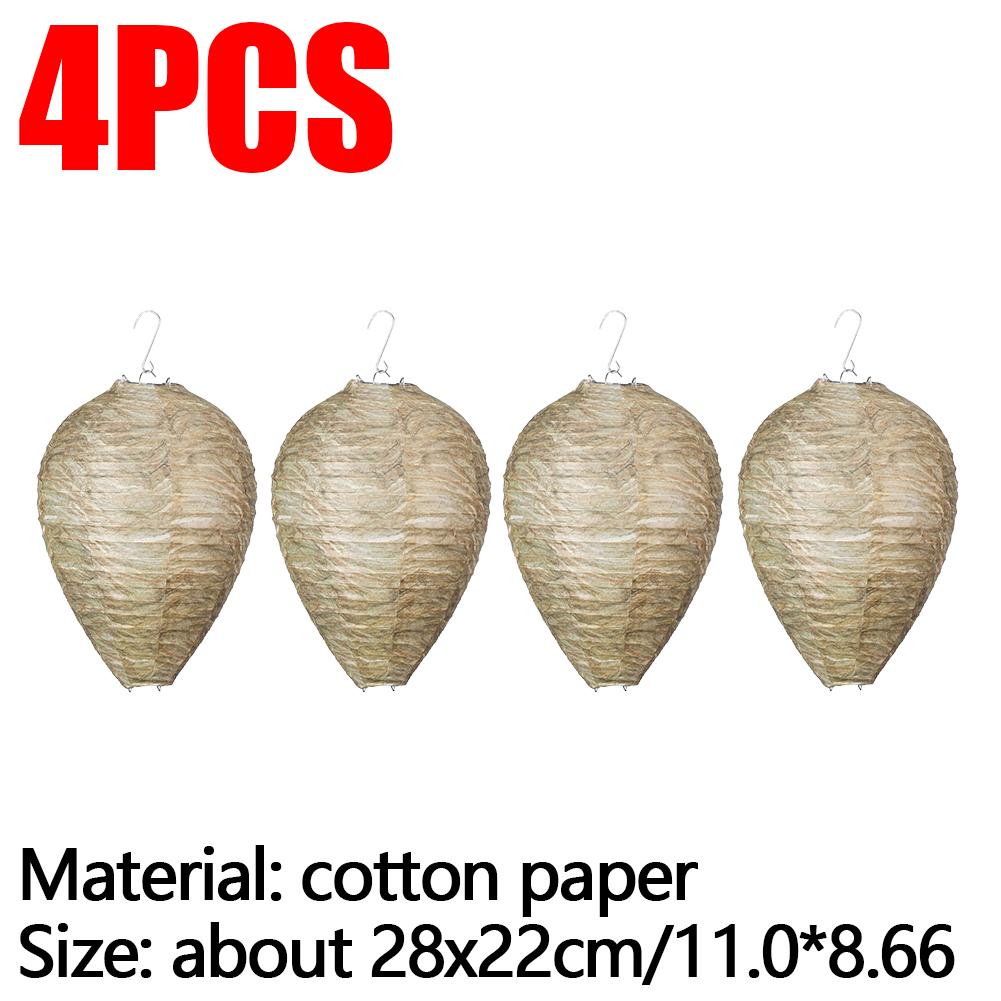 Вязаное крючком приманка для осиного гнезда, поддельное гнездо шершней, отпугиватель поддельных шершней, подвесная приманка для осиного гнезда в подарок на новоселье