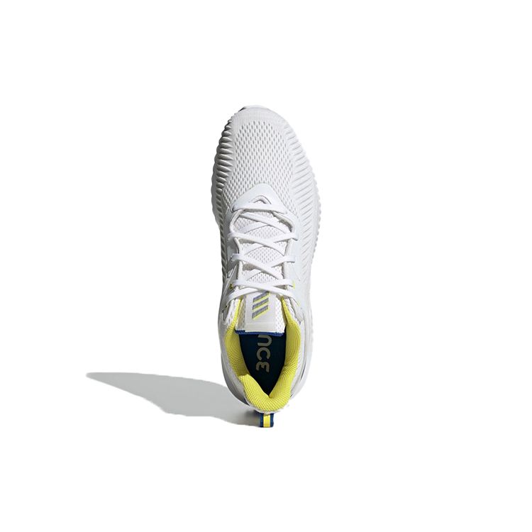 Adidas Alphabounce EK White Royal Yellow Men Sneakers Cloud-White Royal-Blue Shock-Yellow GY5083