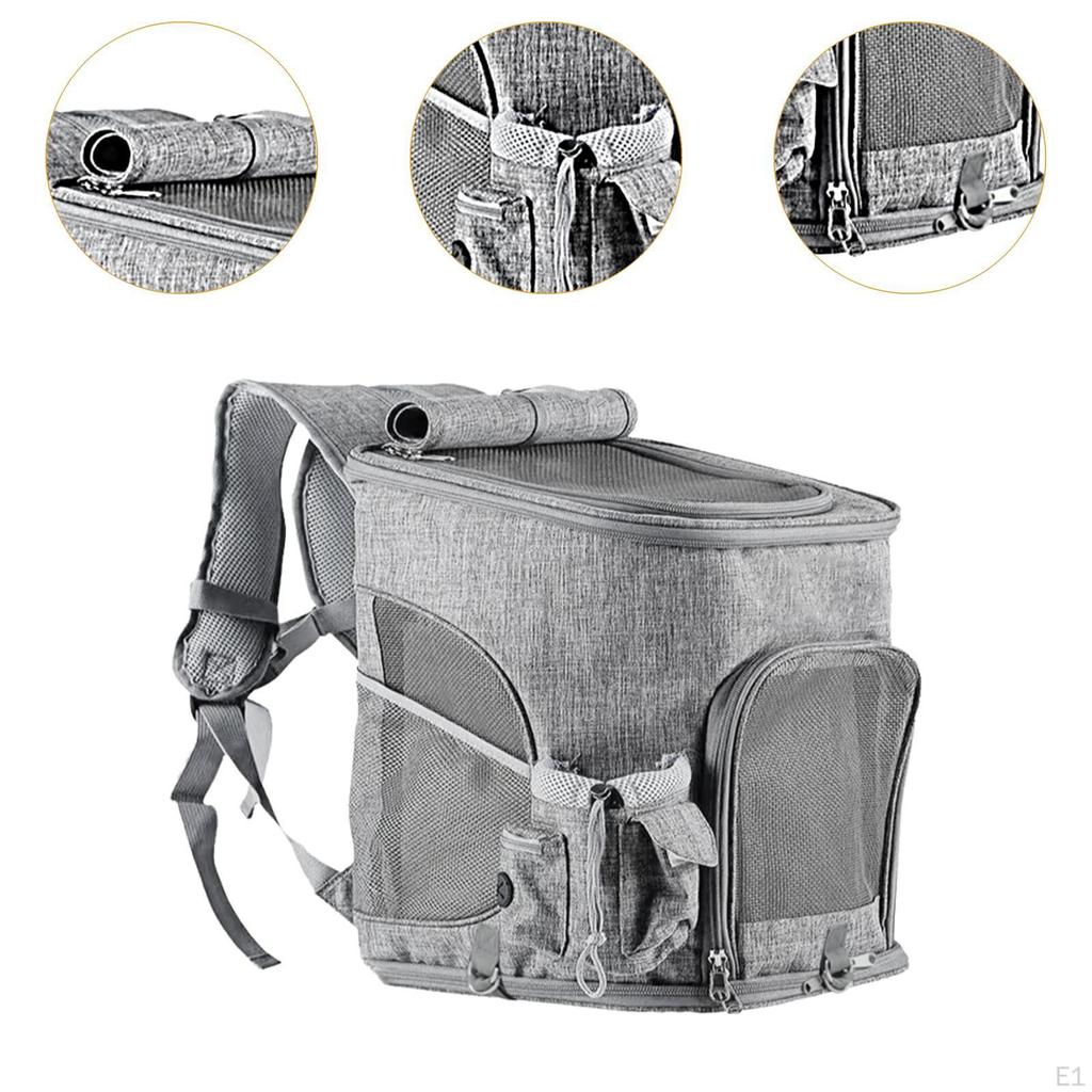 Сетчатый рюкзак для домашних животных, сумка для переноски, дышащая, мягкая, для путешествий и походов