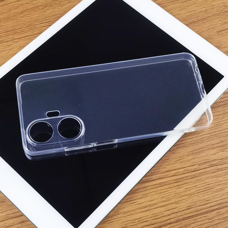 Для Realme C55 V30 тонкий кристально чистый прозрачный мягкий TPU задний чехол защитная кожа защитная крышка камеры
