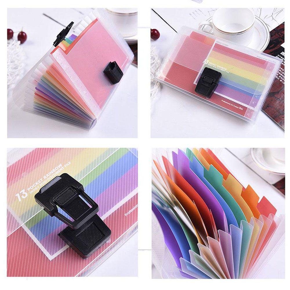 Пластиковый школьный файл-кейс A6 с 13 карманами, папка-регистратор, сумка для документов, органайзер для бумаги