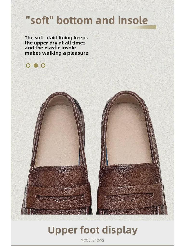 Шанхай Цзечу весна 2023 ретро плоские женские туфли из коровьей кожи