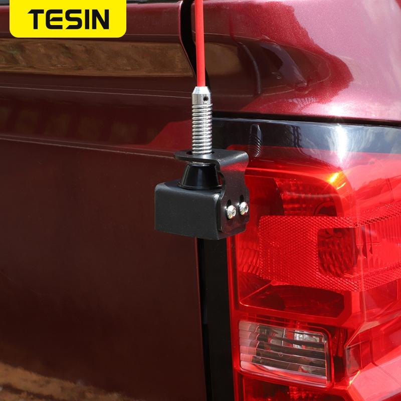 TESIN металлический автомобильный кронштейн для крепления антенны на заднюю дверь, аксессуары для Chevy Silverado 2014 2015 2016 2017 2018 экстерьер