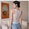 Французская сексуальная кружевная майка с открытой спиной для женщин - Коллекция начала осени