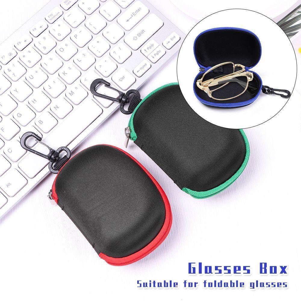 С ремешком на шею, на молнии, тканевый, складной футляр для очков, складной футляр для очков, чехол для солнцезащитных очков, футляр для очков