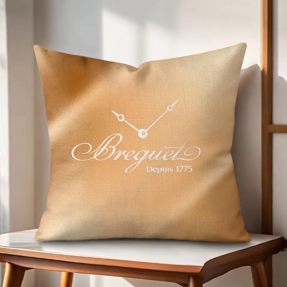 Luxury BBreguet Cushion Cover Natural Linen Organic Fabric DoubleSided Printing Couch Pillow Covers Home Decor