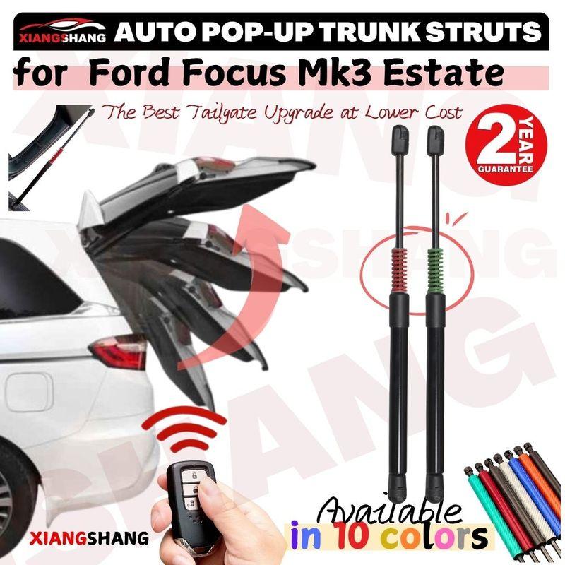 Auto Pop-Up Trunk Struts for Ford Focus Mk3 Estate 2012-2019 537mm Automatic Opening Gas Lift Supports with Springs Boot Struts