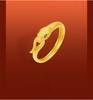 Eyecatching Snake Gold Ring For Men Featuring Dazzling Diamonds And Elements Zodiac