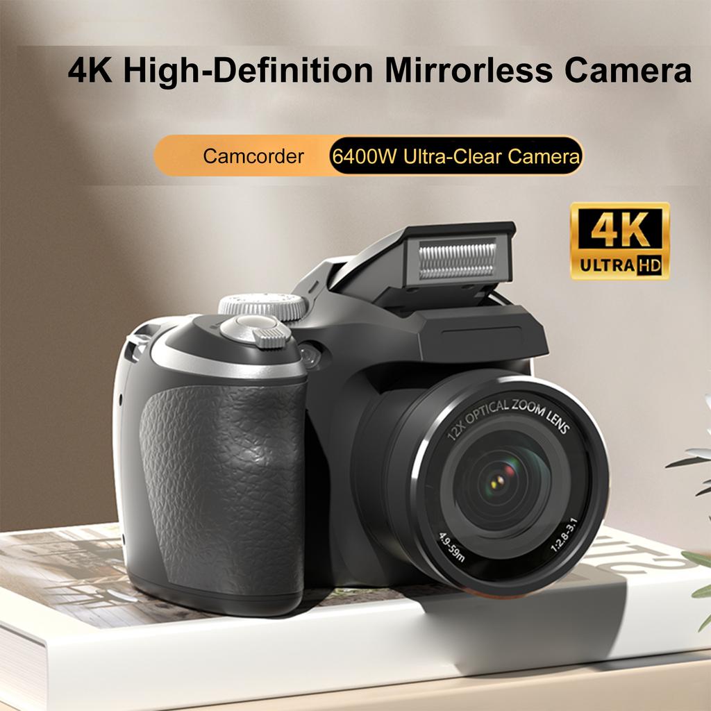 60MP Digital Camera 12X Optical Zoom with 4K Video Recording for Photography Tavel Vlog