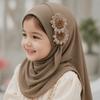 Soft Girls Prayer Hat Turban Ethnic-Style Patterns Head Wrap Fashion Children Hijab  Daily Wear
