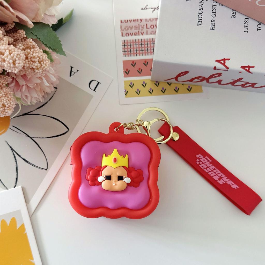 Креативный трехмерный мультяшный кошелек для монет, милый силиконовый маленький квадратный кошелек, мини-брелок, подвеска для студенческого рюкзака, сумка-подарок