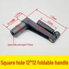 Foldable Handwheel Crank Tool with Extended Sleeve and Square Hole