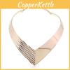 Creativity Shaped V Metal Women Collar Necklace With Fashion Design Geometric