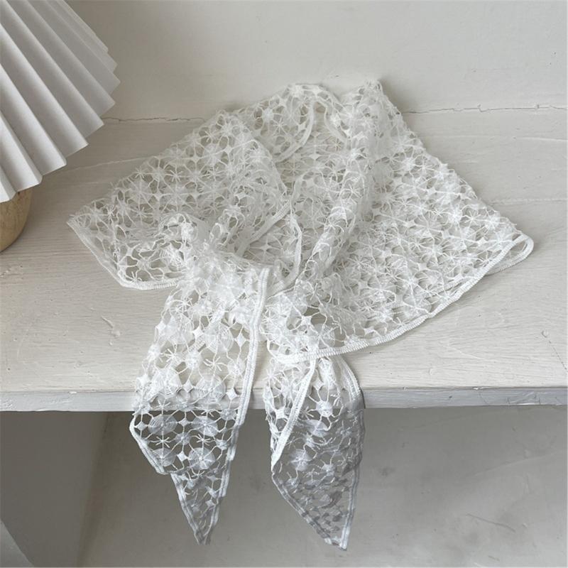Aesthetic Hollowout Scarf Bohemian Shawl Headwear Waist Scarf Bag Band For Women Various Occasion Popular Photo Props