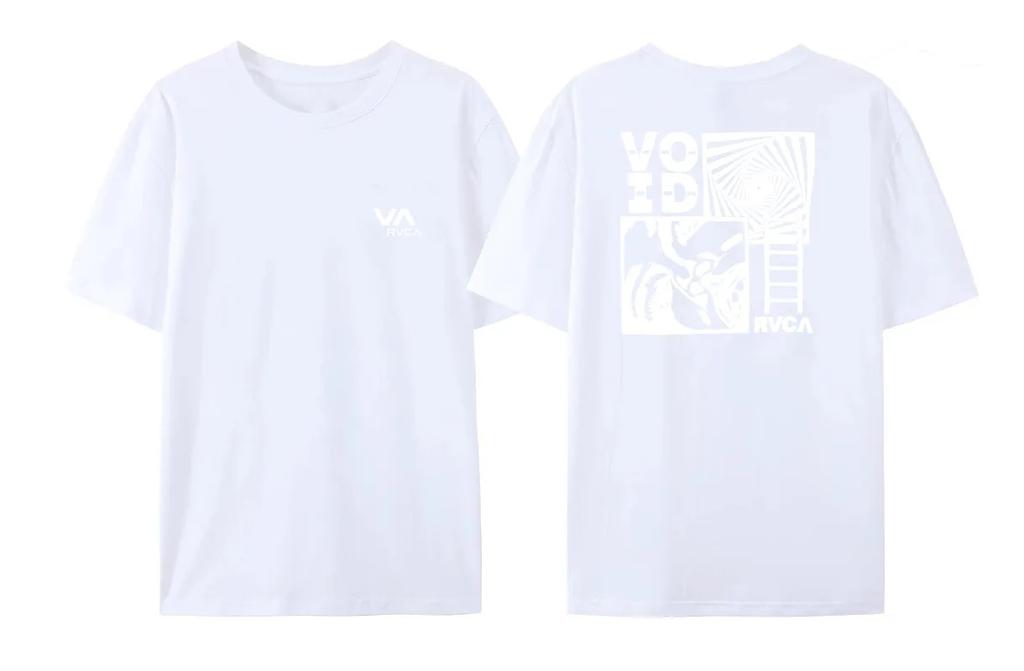 2024 FASHION New Men's Summer Printed Cotton RVCA VA T-Shirt Stunning Short Sleeve Unique Women's Casual Youth Short Sleeve