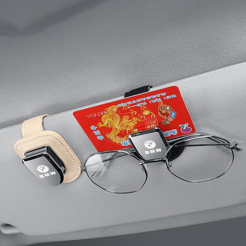 Car Sunglasses Holder Multi-Function Sun Visor Eyeglass Clip For BMW F10 X5 X6 E28 E90 F20 GT G05 G11 i3 i4 G07 F39 F02 M3 M4 M5 XN9