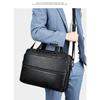 First Layer Cowhide Men's Briefcase Genuine Leather Portable Business Out-of-home Travel Large Capacity Tablet Computer Bag