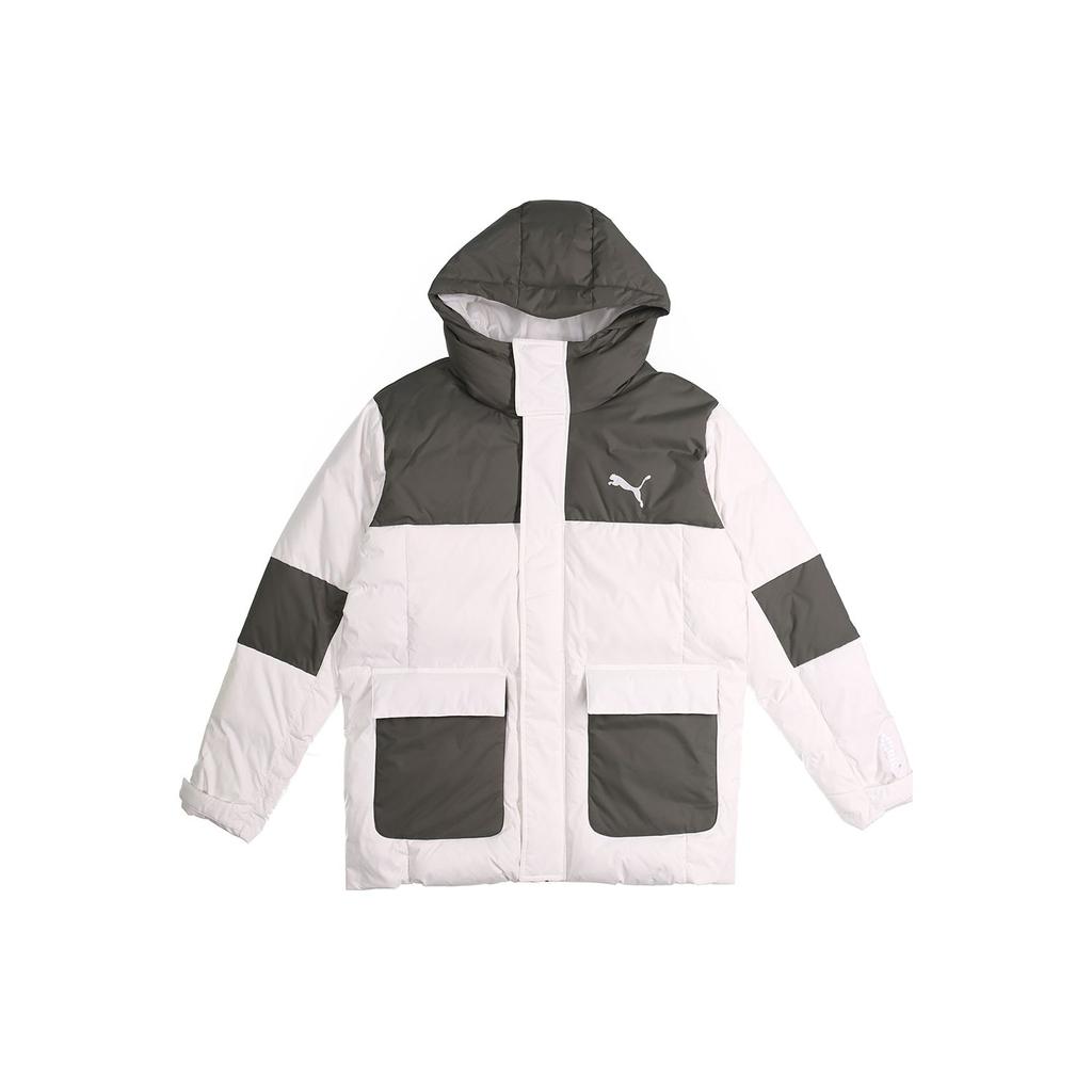 Puma Protective Down Casual Hooded Jacket Men Outerwear Grey 586604-42