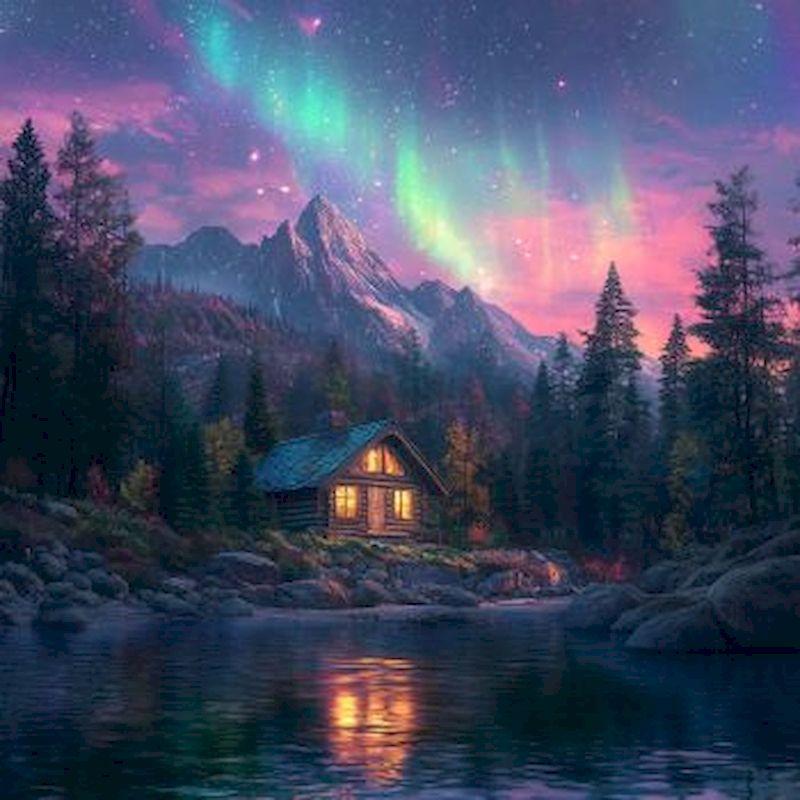 Алмазная картина Пейзаж Полная вышивка квадратная алмазная картина Бисероплетение Алмазная мозаика Наборы для вышивки крестом Бисероплетение