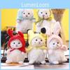 Cute Trendy Little Lamb Plush Toy Soft White Sheep Bag Charm Keychain Kids Doll