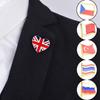 1Pcs Hat Bag Clothes Collar Pin National Flags Badge Button Brooches Tricolore Russian Jewelry Gift