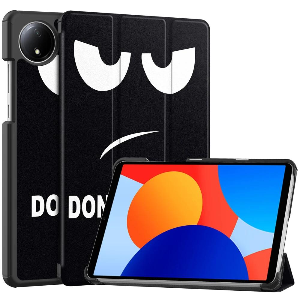 Чехол для Xiaomi Redmi Pad SE 8.7 2024, новый чехол-подставка из искусственной кожи с тремя складками, чехол-подставка для планшета, чехол для redmi pad se 8.7 дюймов, умный чехол