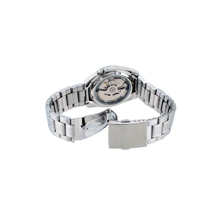 Seiko Автоматические механические часы с индикатором даты и водозащитой Мужские часы Белые SNKL41K1