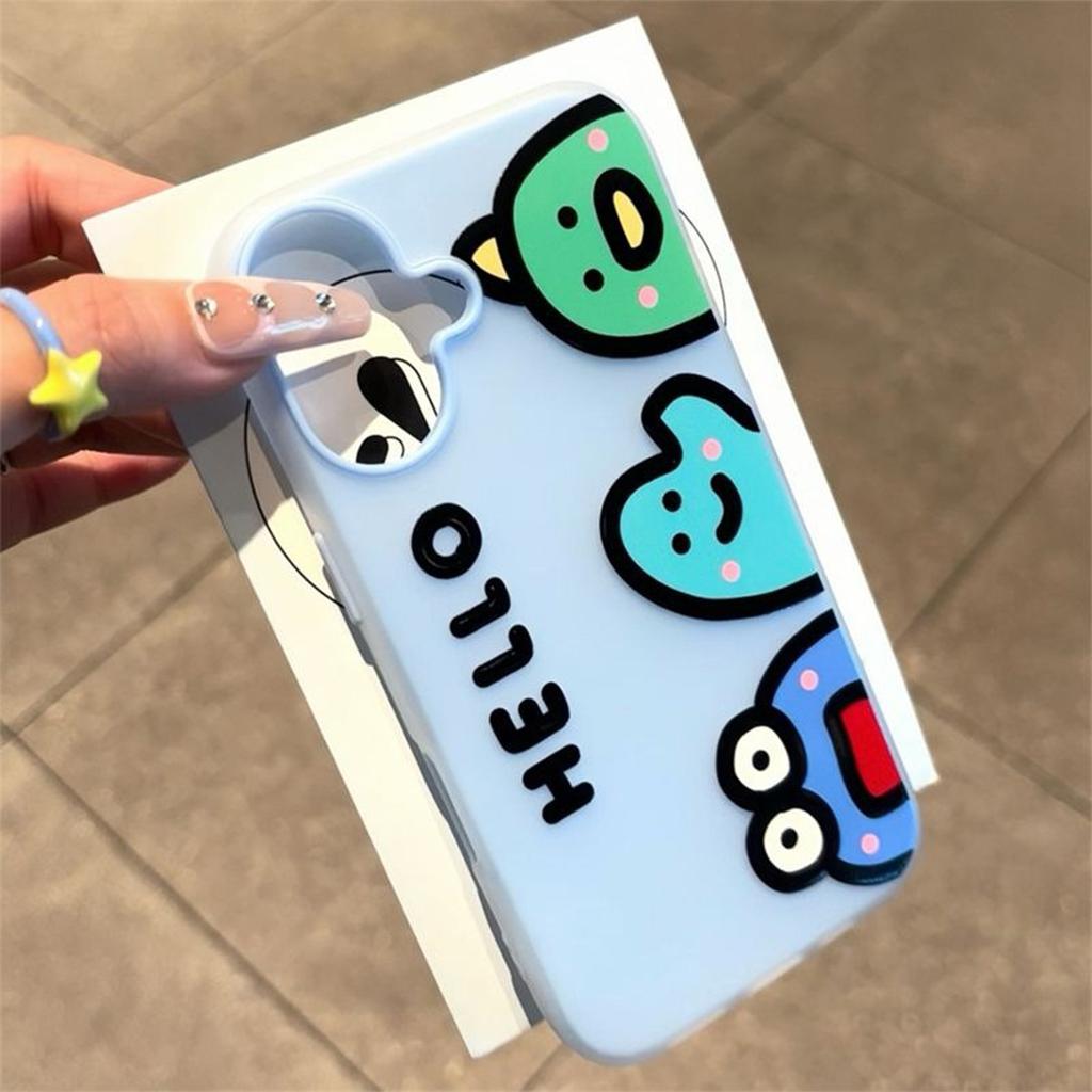Two-in-one Mobile Phone Case, Creative Cartoon Goddess, All-inclusive Edge, Trendy Brand, Internet Celebrity, Trendy Men's Skin-friendly Couple Model