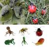 4 шт. пчела улитка богомол мини насекомое животное игрушка сад дикое насекомое модель научные игрушки патио газон забор