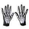Halloween Skull Bone Skeleton Goth Racing Full Finger Gloves Fashion Sale