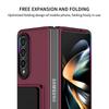 For Samsung Galaxy Z Fold4 5G Case Anti-Scratch Phone Cover Hard PC Case with Kickstand