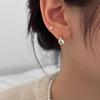Серьги с кубическим цирконием Нежные Простые Темпераментные Чувство высокого класса Универсальные Серьги в стиле Инс Модные Подарок Элегантные Женские Аксессуары Классические Ювелирные Изделия
