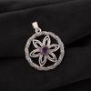 Amethyst Gemstone 925 Sterling Silver Jewelry Pendant 1.48" Mother's Day Gift CP-29-4