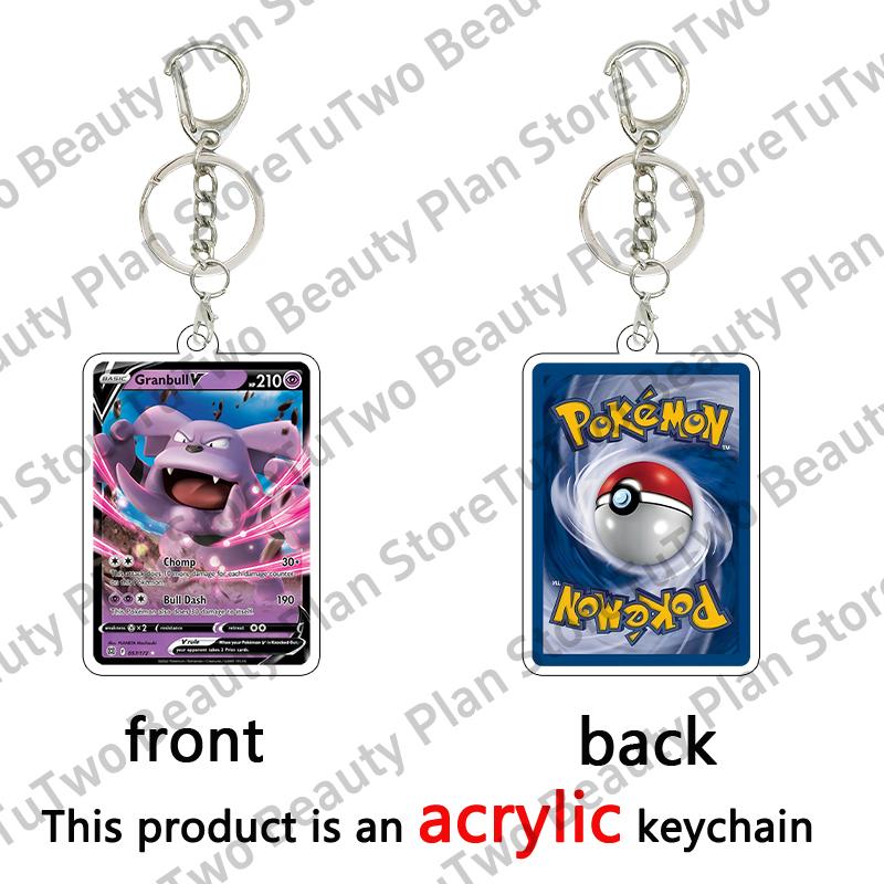 Anime Cartoon Venusaur Bulbasaur Charizard Mewtwo Pocket Monsters Acrylic Keychain Accessories Pendant Key Ring Charm Gifts Toys