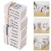 3Pcs Stacked Simulation Books Charming Rustic Decor Items for Home Styling