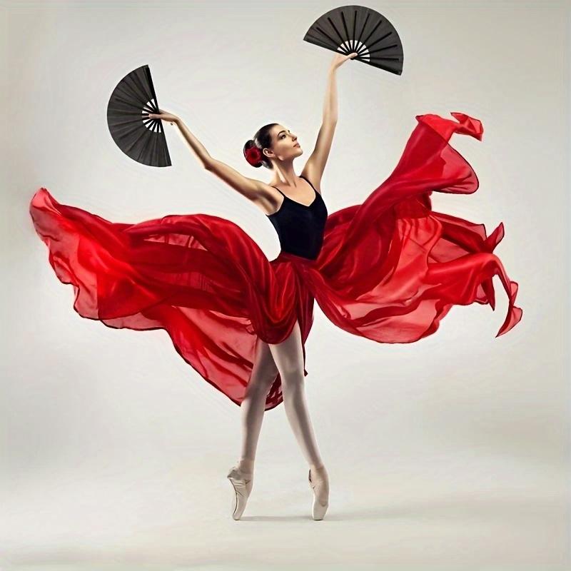 2 шт. Традиционный китайский ручной веер, складные веера и складные веера для тай-чи - Подходят для тренировок по боевым искусствам и танцев