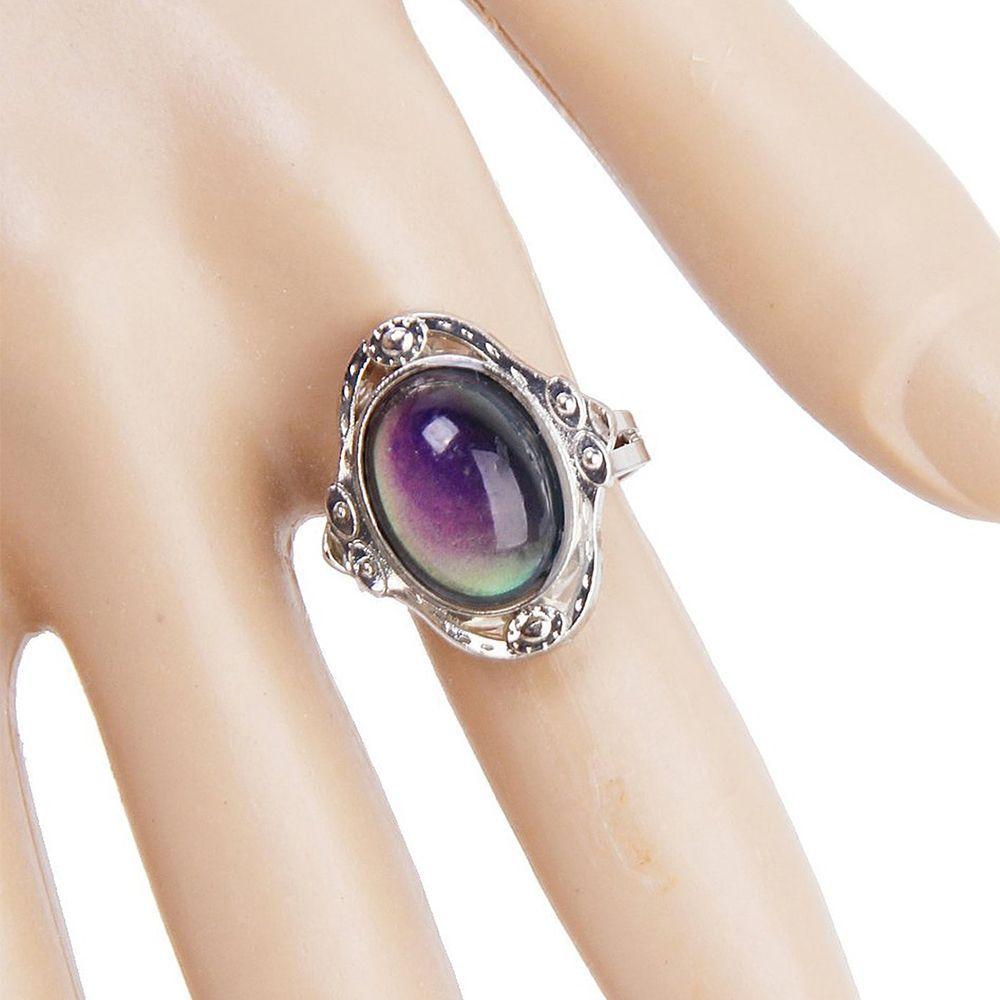 Funny Jewelry Adult Kids Feeling Control Vintage 1PC Magic Ring Temperature Changing Color Mood
