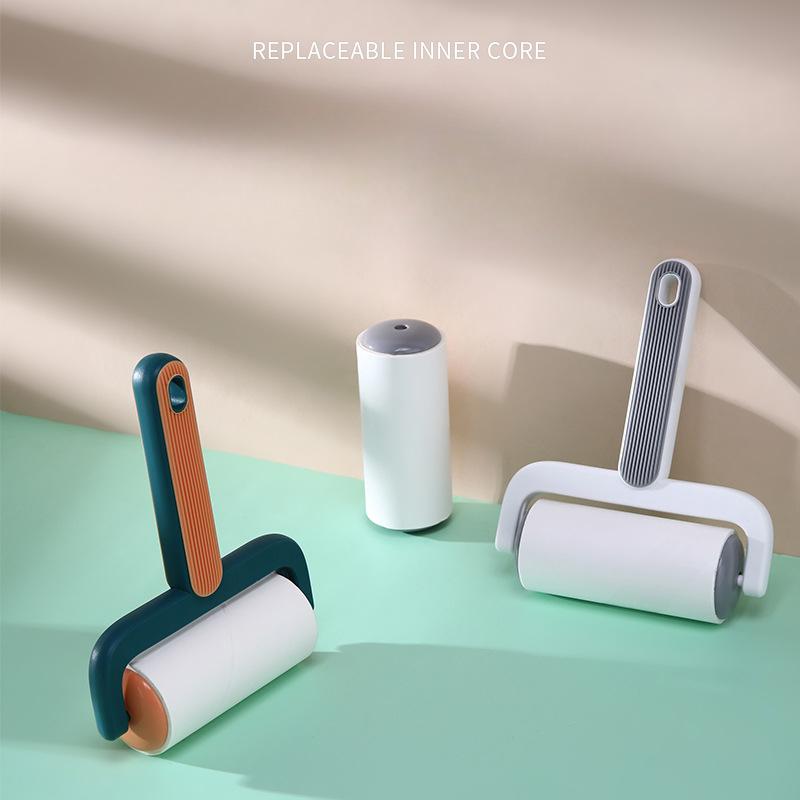 High Quality Short Arm Hair Remover Roller Brush with Detachable Adhesive Paper for Hair and Dust Removal