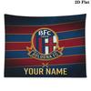 Custom Name Bologna FC Printed Tapestry – Wall Hanging for Bedrooms, Dorms, and Home Decor