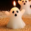 Halloween Cute Ghost Candle Creative Ghost Atmosphere Candle Multifunctional Desktop Ghost Candle for Home Bedroom
