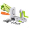 Ручная овощерезка-спирализатор с 4 лезвиями, машина для изготовления лапши и кабачков, профессиональная овощерезка для картофеля