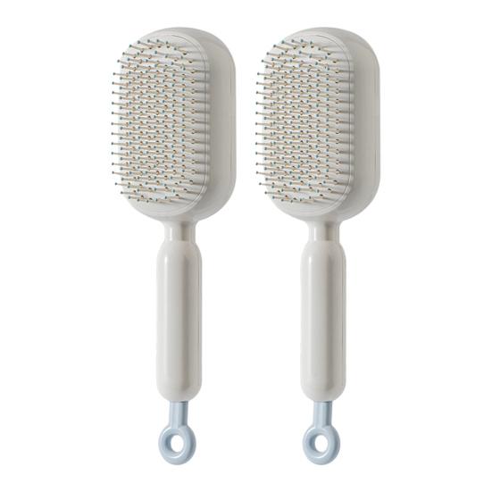 Yousheng 1/2/3Pcs Retractable Hair Brush Self-Cleaning Scalp Massage Anti-static Air Cushion Comb Portable Travel Men Women Hair Detangling Styling