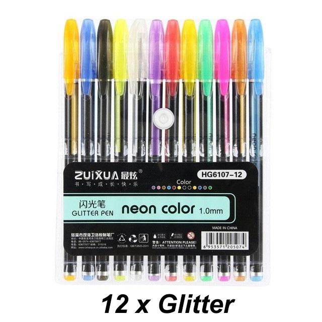 Наборы гелевых ручек 12/18/24/36/48 шт в комплекте в ассортименте