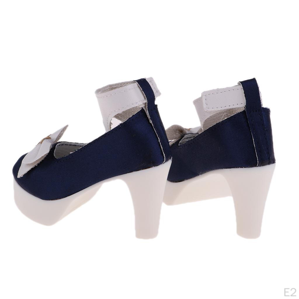 Модные мини-туфли на высоком каблуке с бантом для куклы 1/3 BJD SD Dollfie, аксессуары для праздничной одежды